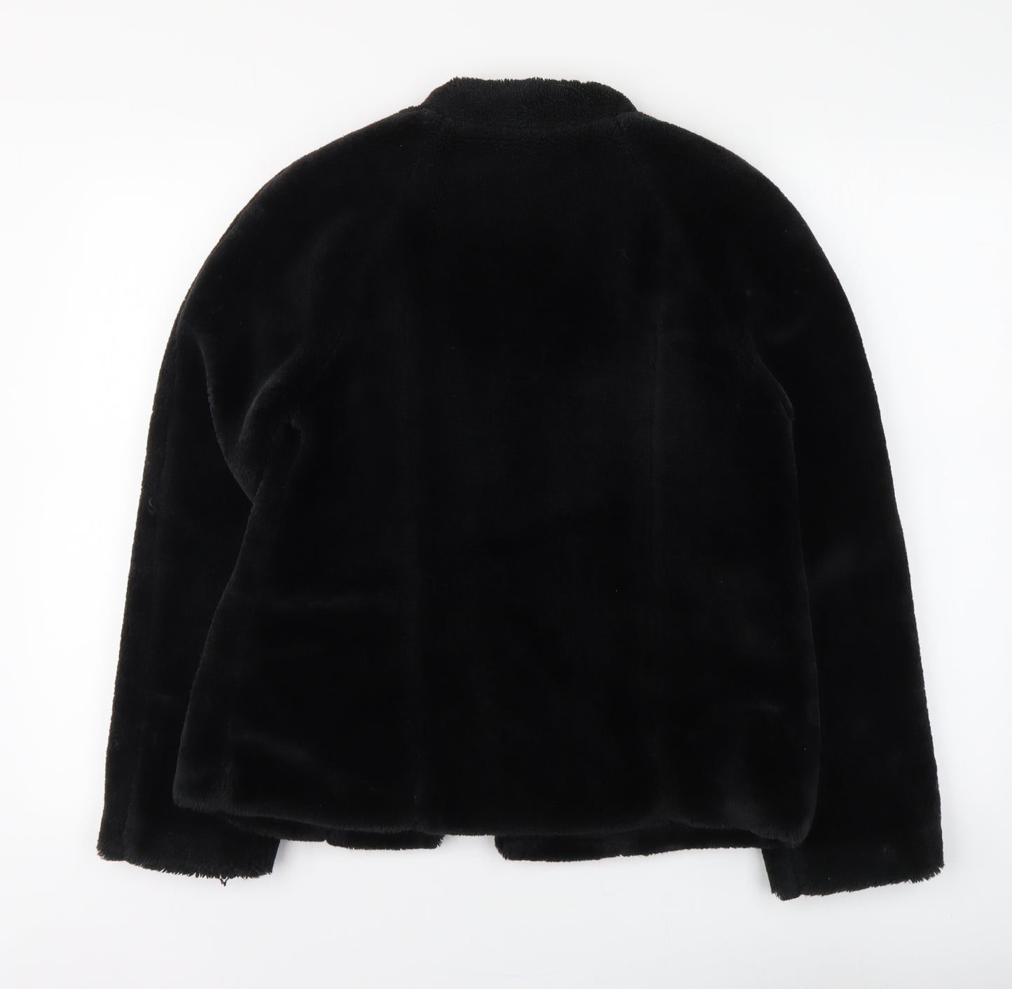 South Womens Black Jacket Size 12 Button