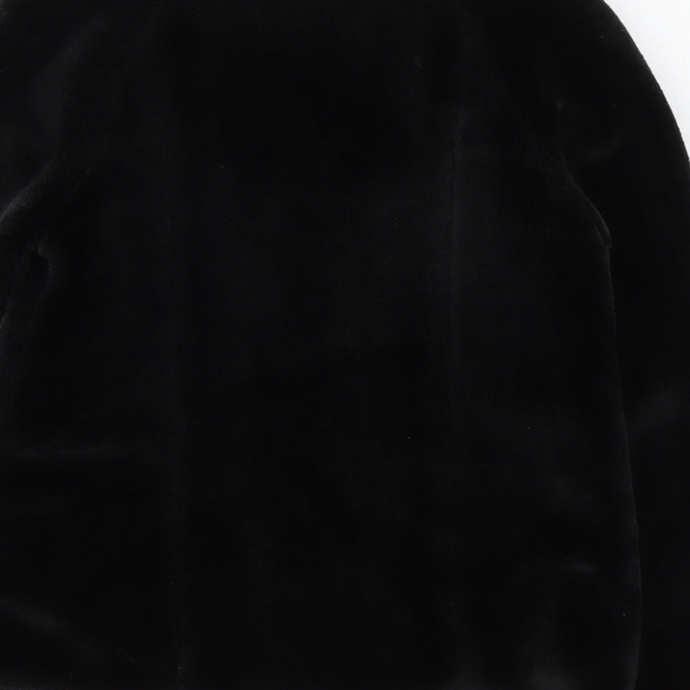 South Womens Black Jacket Size 12 Button