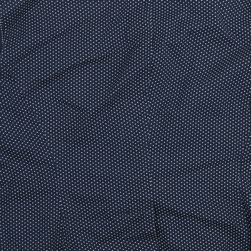 Marks and Spencer Womens Blue Polka Dot Jacket Blazer Size 14 Button