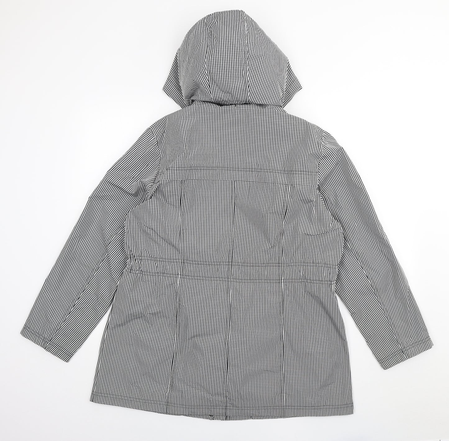 Marks and Spencer Womens Multicoloured Check Anorak Coat Size 16 Snap