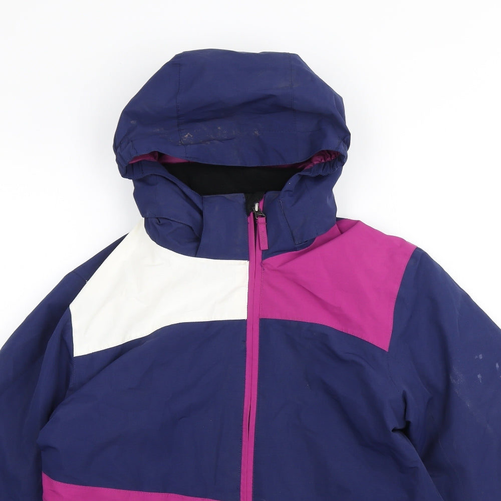 Crane Girls Multicoloured Colourblock Ski Jacket Coat Size 13-14 Years