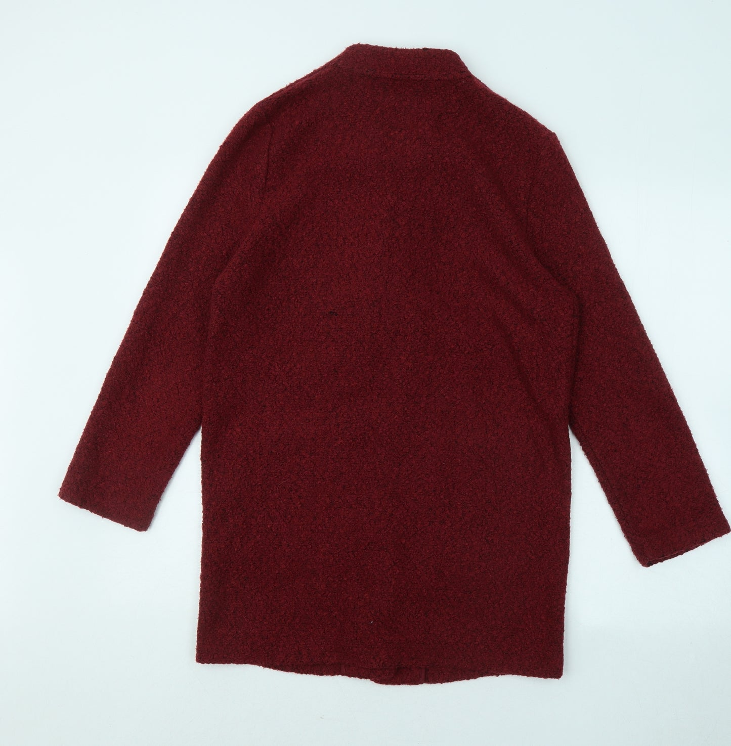 Dunnes Stores Womens Red V-Neck Polyester Cardigan Jumper Size XS