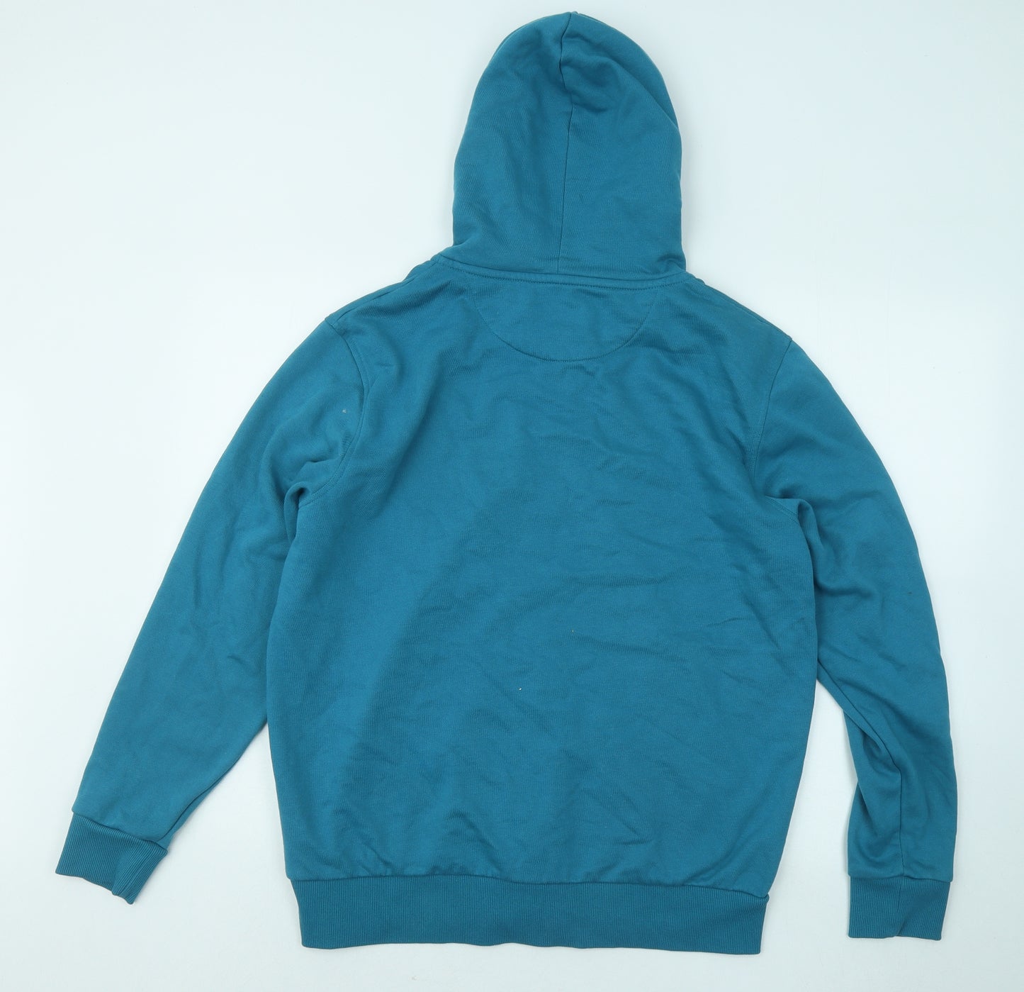 Dunnes Stores Mens Blue Cotton Full Zip Hoodie Size L