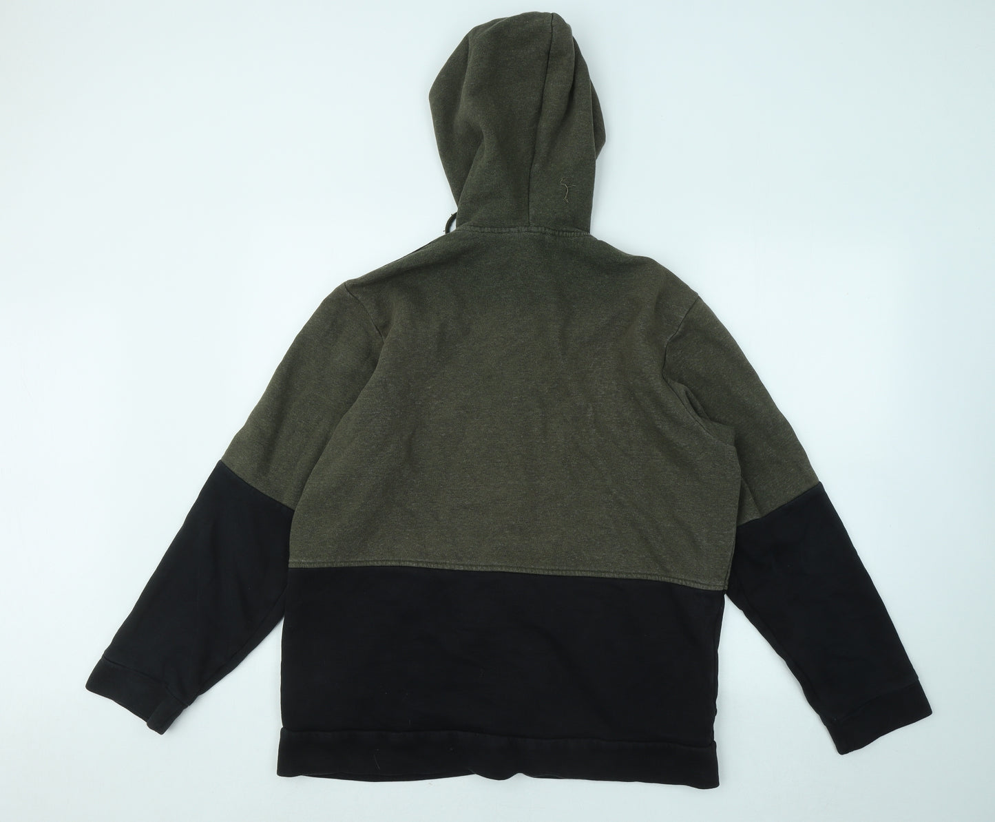 adidas Mens Black Cotton Full Zip Hoodie Size L