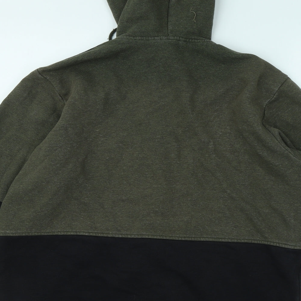 adidas Mens Black Cotton Full Zip Hoodie Size L