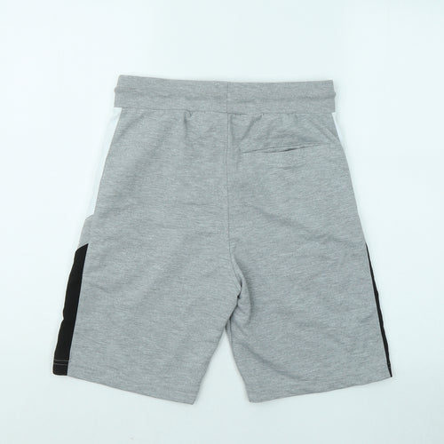 Pre London Mens Grey Cotton Sweat Shorts Size XS Regular Drawstring