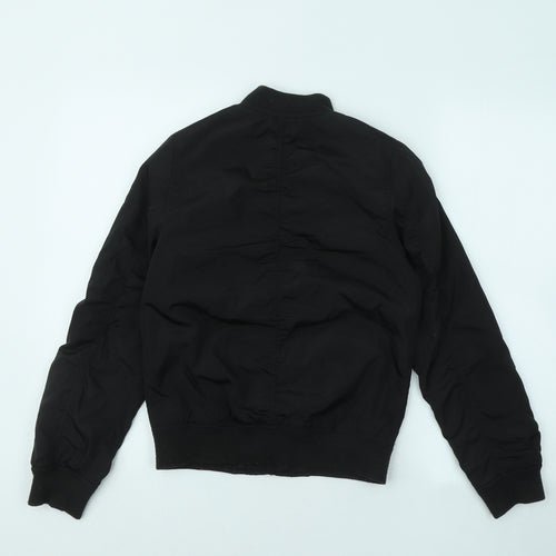 Miss e-vie Girls Black Bomber Jacket Jacket Size 11-12 Years Zip