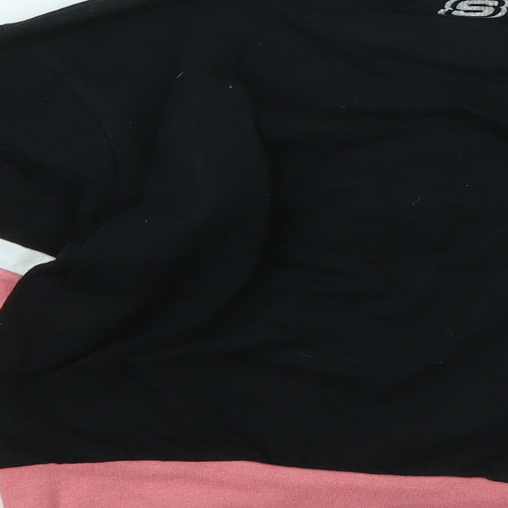 Sketchers Girls Multicoloured Colourblock Cotton Pullover Sweatshirt Size 6-7 Years Pullover