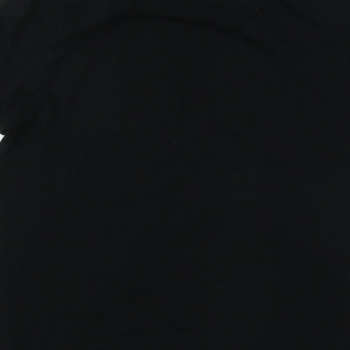 Pep&Co Mens Black Cotton T-Shirt Size M Round Neck - Moto Cross