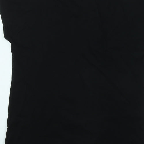 Hot Tuna Womens Black Geometric Cotton Basic T-Shirt Size 14 Round Neck - Tuna Fish