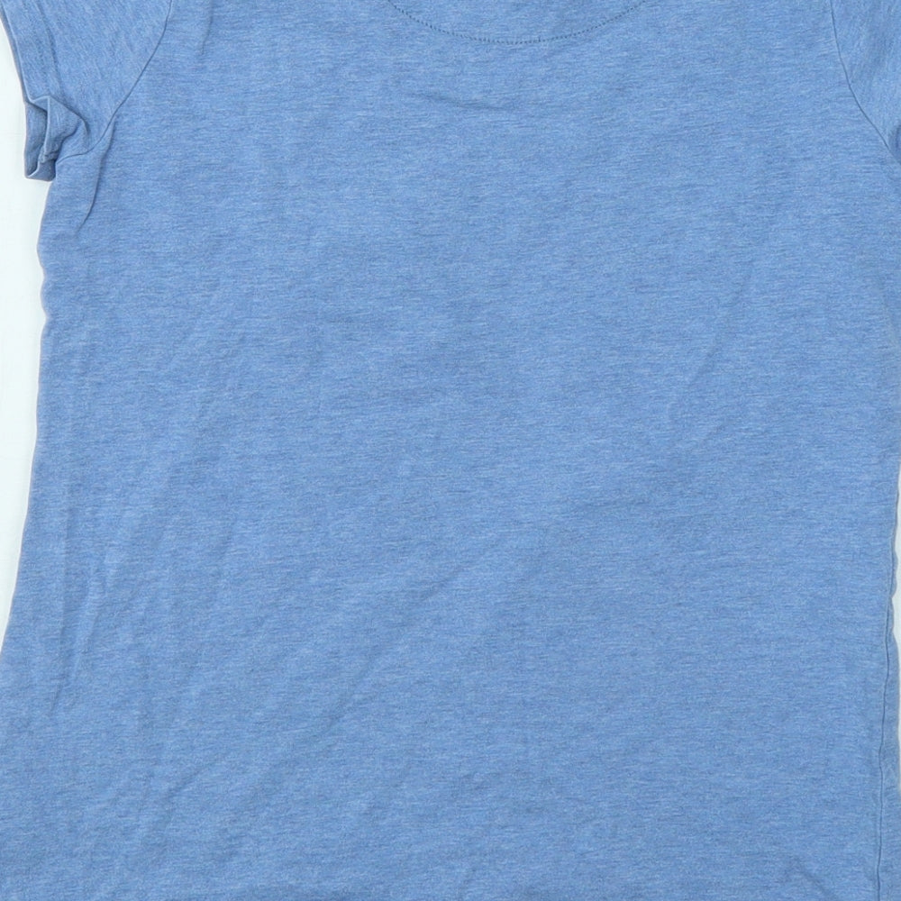 NEXT Girls Blue Cotton Basic T-Shirt Size 12 Years Round Neck Pullover - Chicago 14