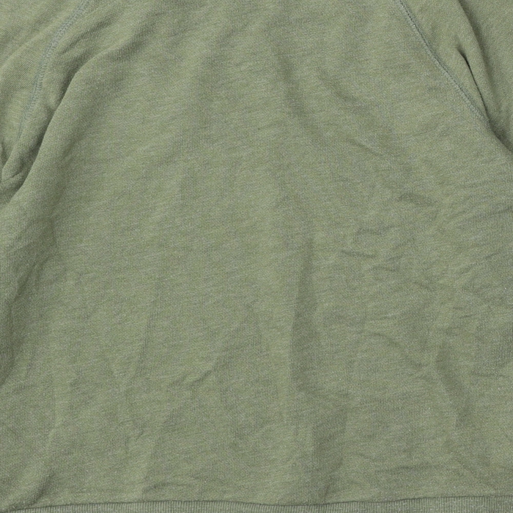 Divided by H&M Womens Green Cotton Pullover Sweatshirt Size S