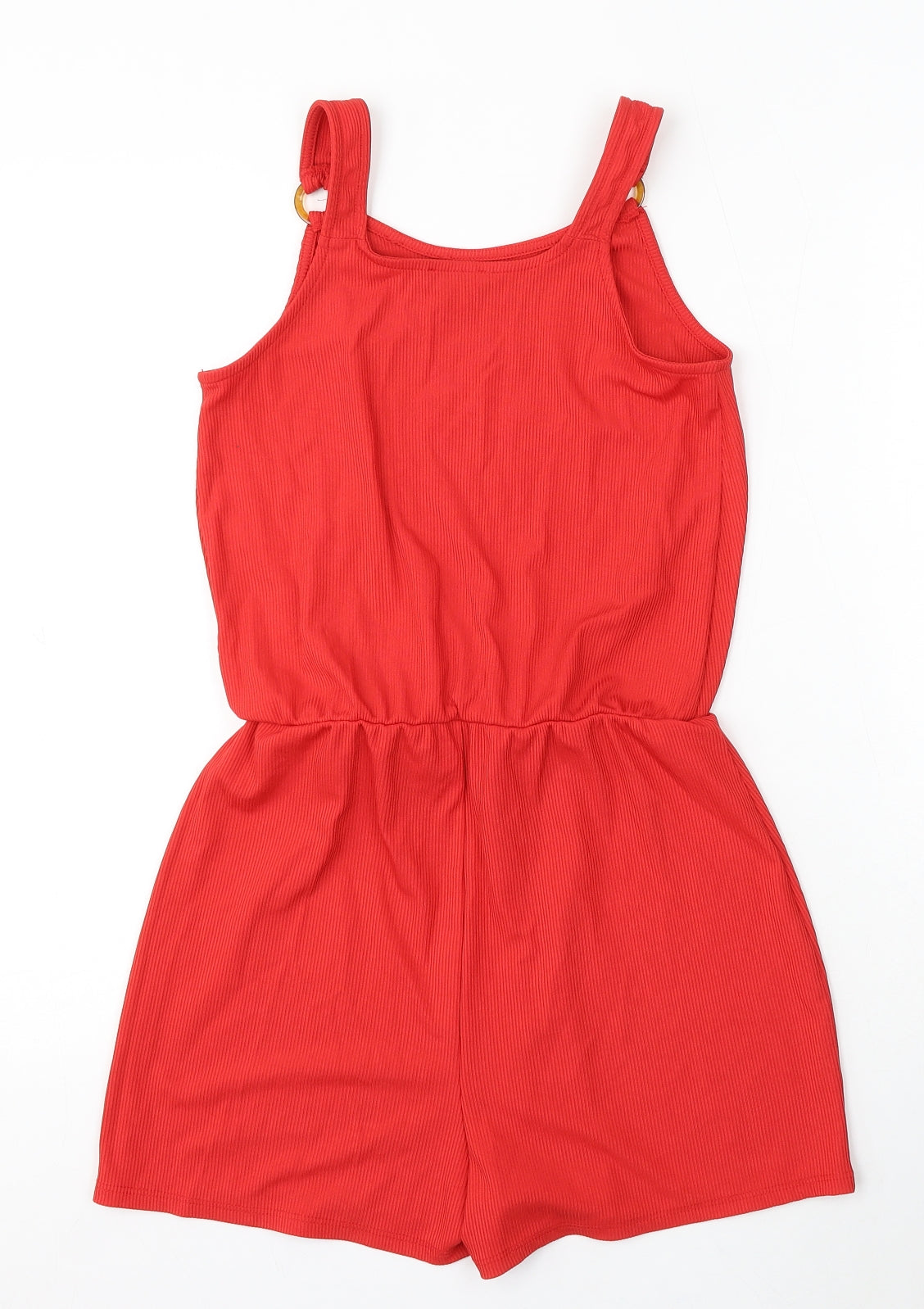 Primark Girls Red Polyester Playsuit One-Piece Size 13-14 Years