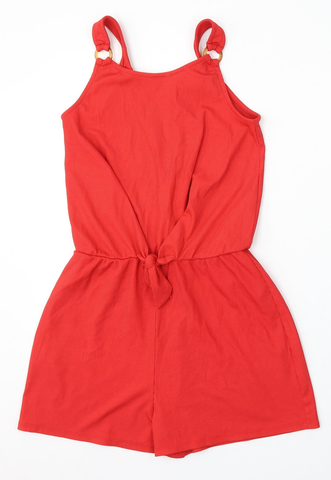 Primark Girls Red Polyester Playsuit One-Piece Size 13-14 Years