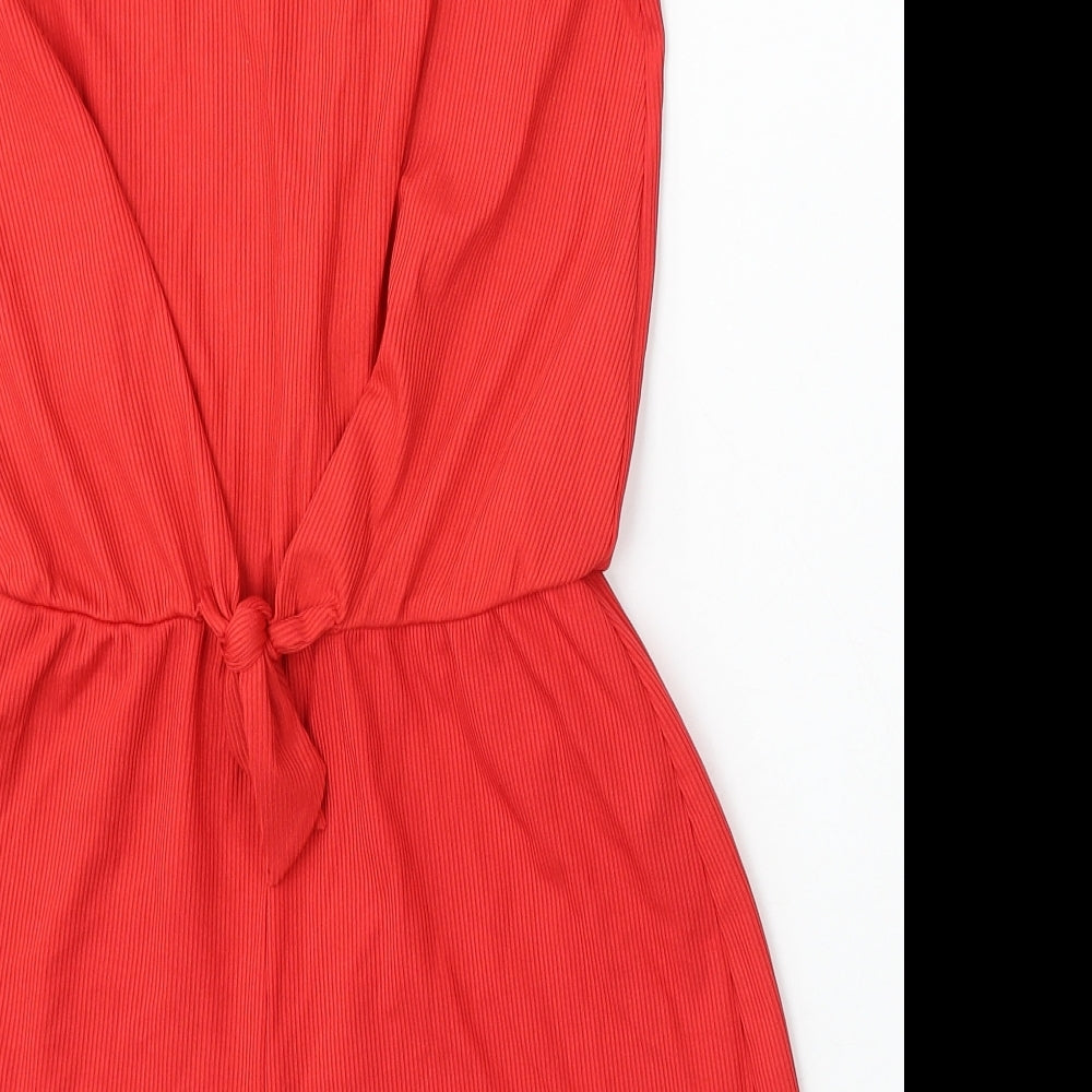Primark Girls Red Polyester Playsuit One-Piece Size 13-14 Years