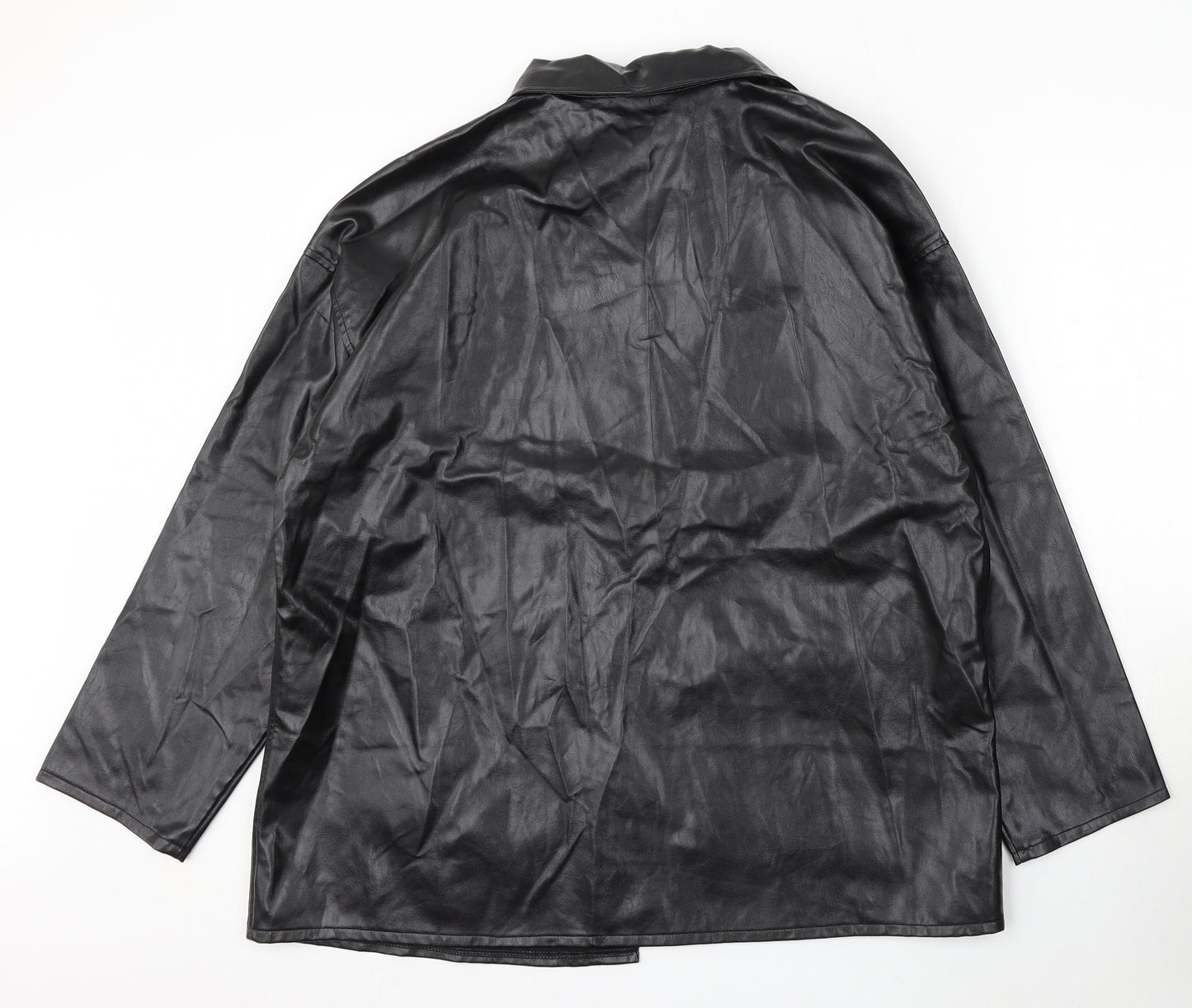 SheIn Womens Black Jacket Size M Button