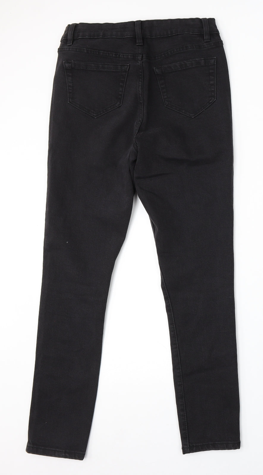George Womens Black Cotton Skinny Jeans Size 10 L28 in Regular Button