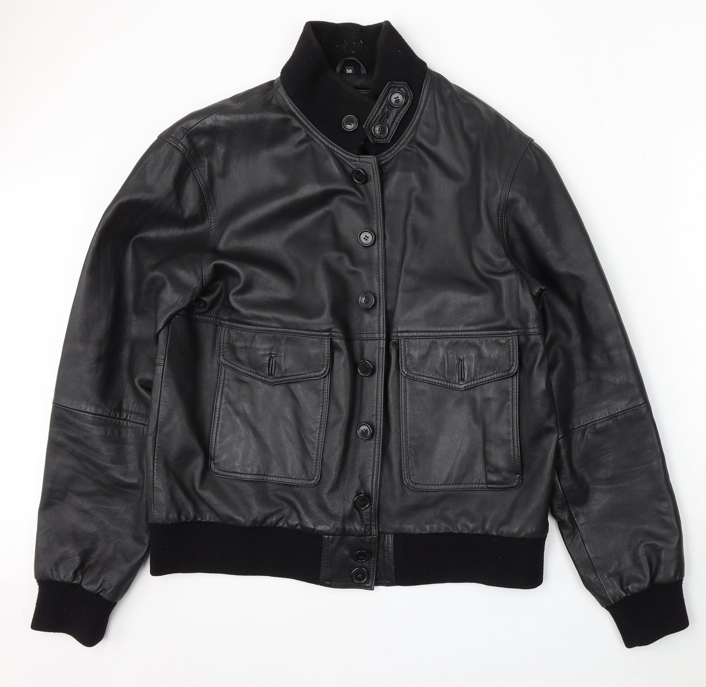 Isaco Womens Black Jacket Size 22 Button