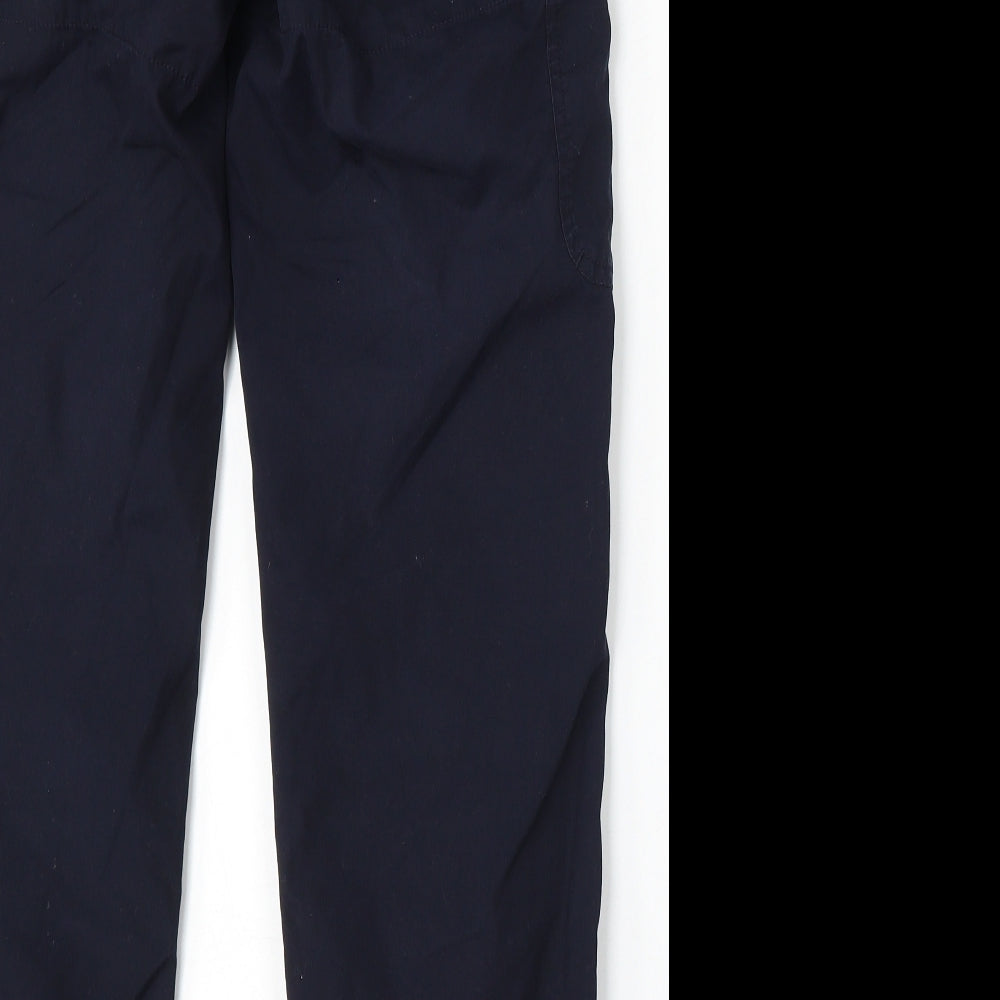 Craghoppers Womens Blue Polyester Cargo Trousers Size 8 L28 in Regular Button