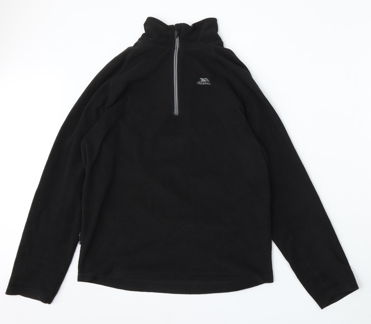 Trespass Mens Black Polyester Full Zip Sweatshirt Size S