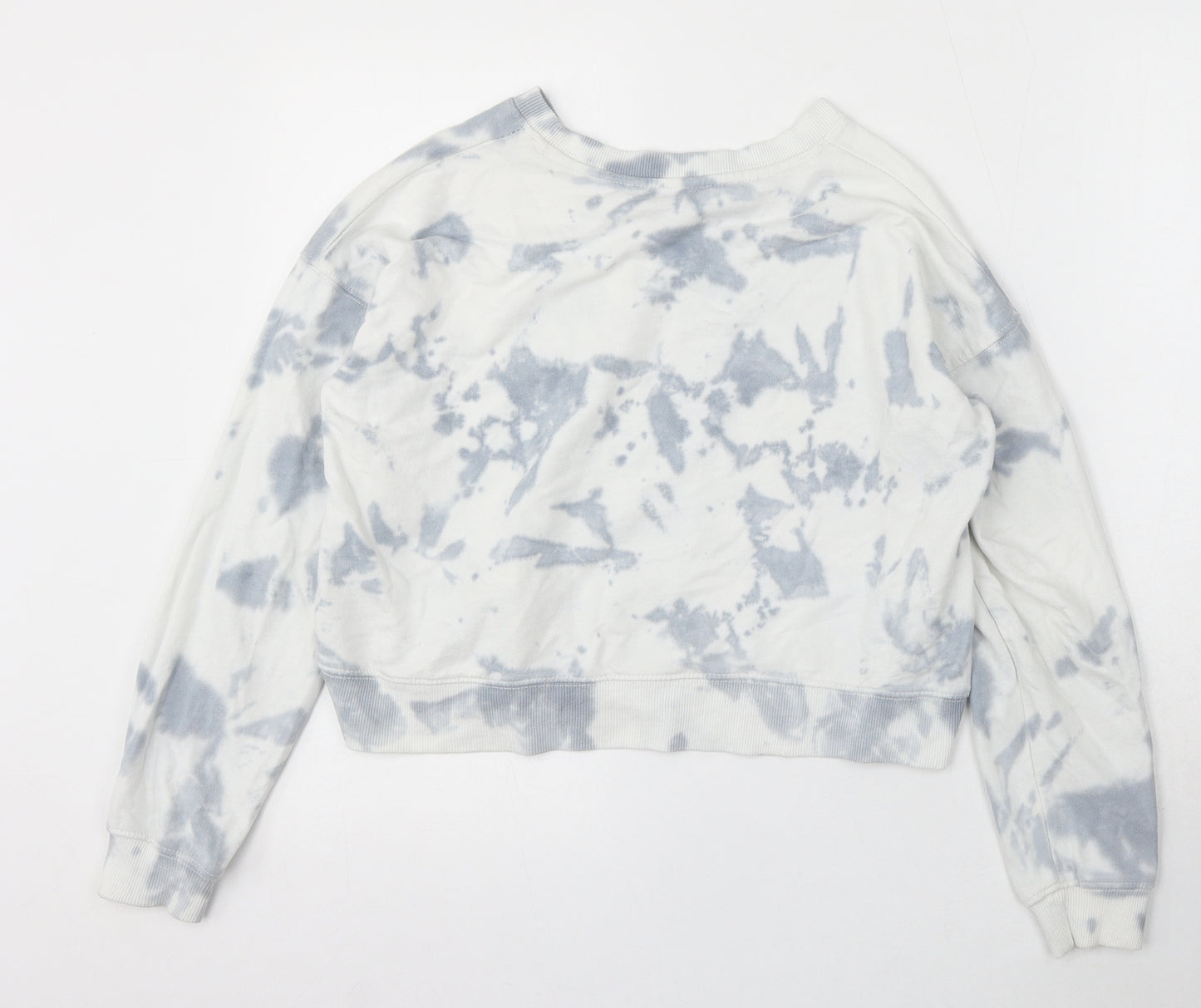 915 Generation Girls Multicoloured Geometric Cotton Pullover Sweatshirt Size 12-13 Years - Tie Dye