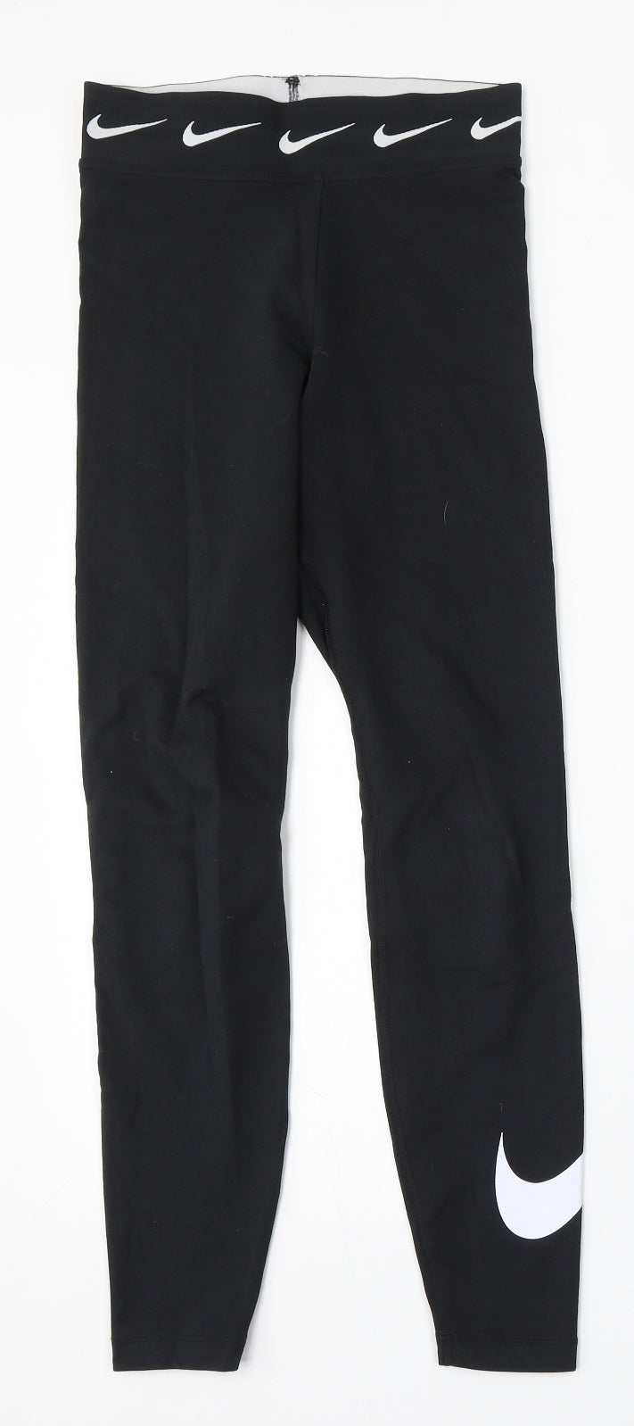 Nike Womens Black Cotton Jogger Leggings Size XS L29 in Regular
