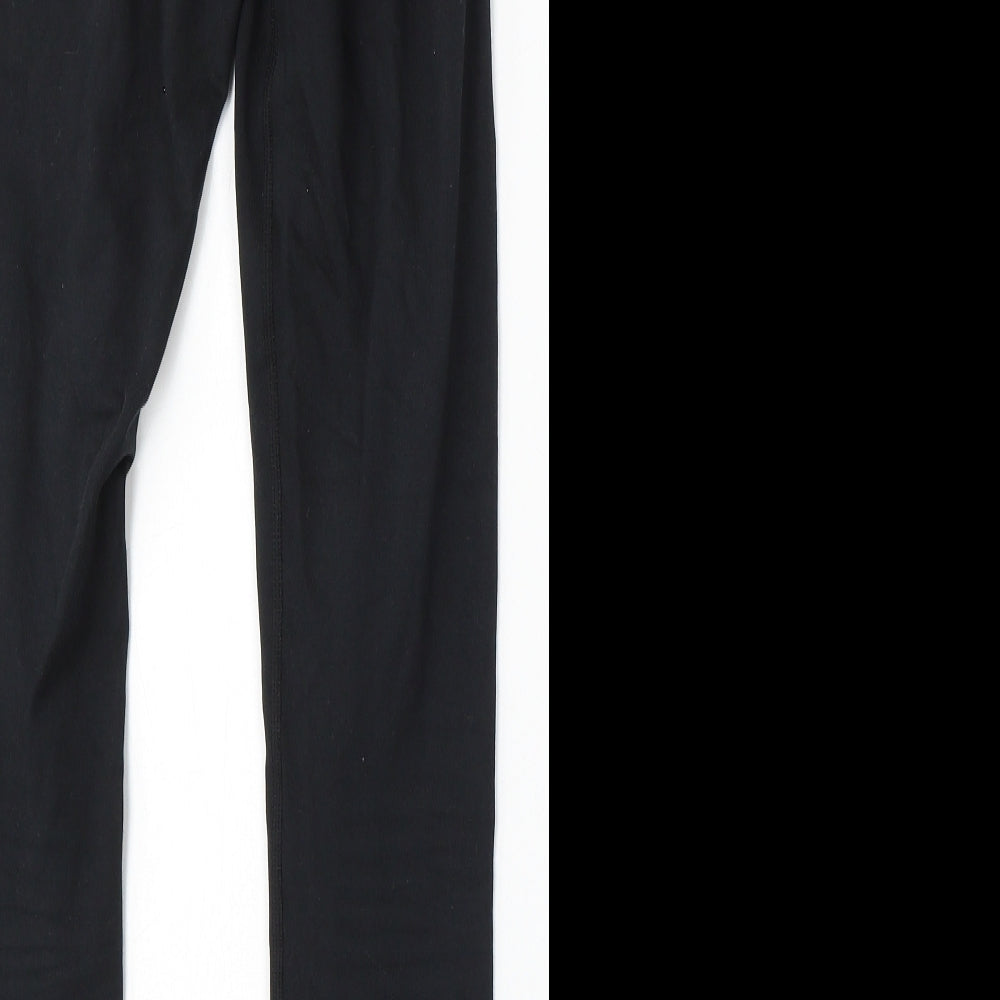 Nike Womens Black Cotton Jogger Leggings Size XS L29 in Regular