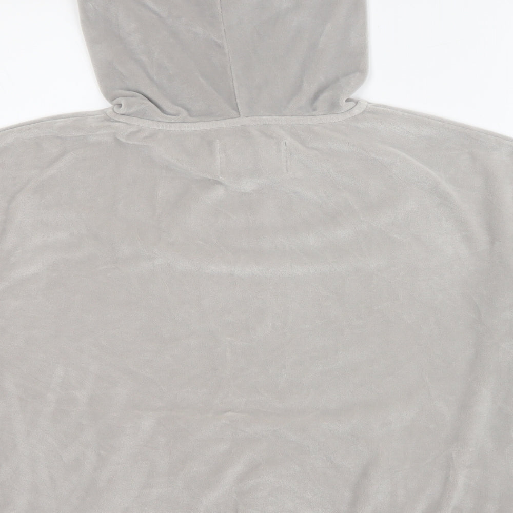 George Womens Grey Polyester Pullover Hoodie Size 12