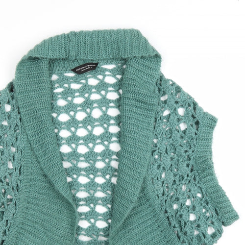 Dorothy Perkins Womens Green V-Neck Acrylic Cardigan Jumper Size L