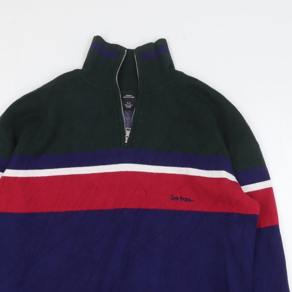 Urban Outfitters Mens Multicoloured Viscose Pullover Sweatshirt Size S
