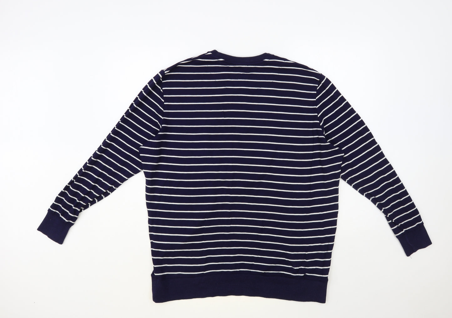 Capsule Womens Blue Striped Viscose Pullover Sweatshirt Size 16 Pullover - Daisy Heart