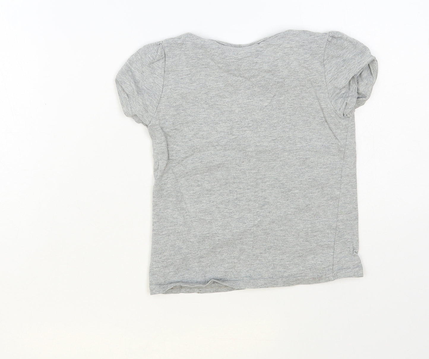 NEXT Girls Grey Cotton Pullover T-Shirt Size 3-4 Years Crew Neck Pullover - Peppa Pig