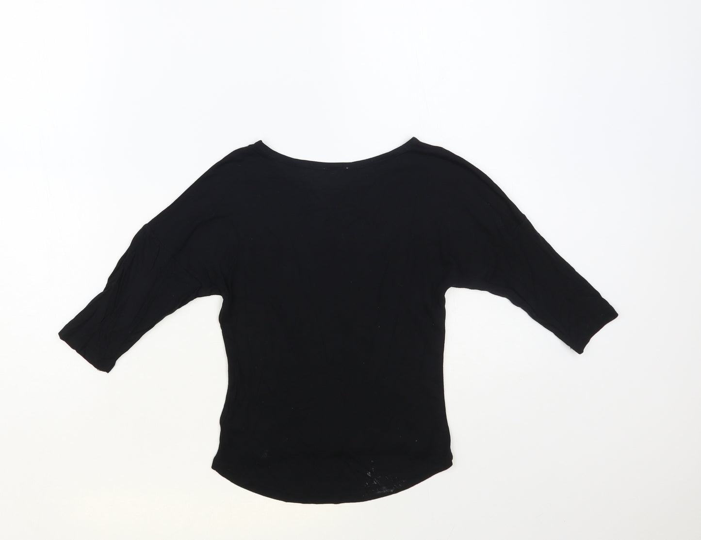 F&F Girls Beige Viscose Pullover T-Shirt Size 5-6 Years Round Neck Pullover - Wild Cat