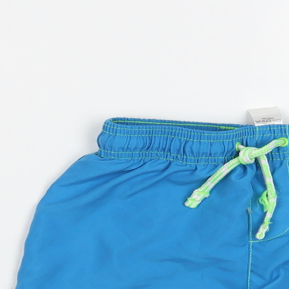 George Boys Blue Polyester Sweat Shorts Size 2-3 Years Regular Drawstring - Swim Shorts