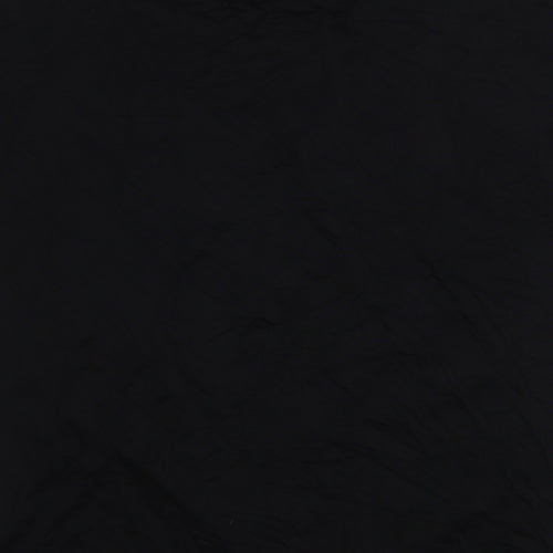 Smira Womens Black Geometric Polyester Basic Blouse Size XL Round Neck