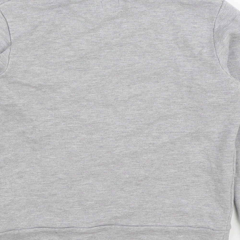 River Island Boys Grey Cotton Pullover Sweatshirt Size 7-8 Years Pullover