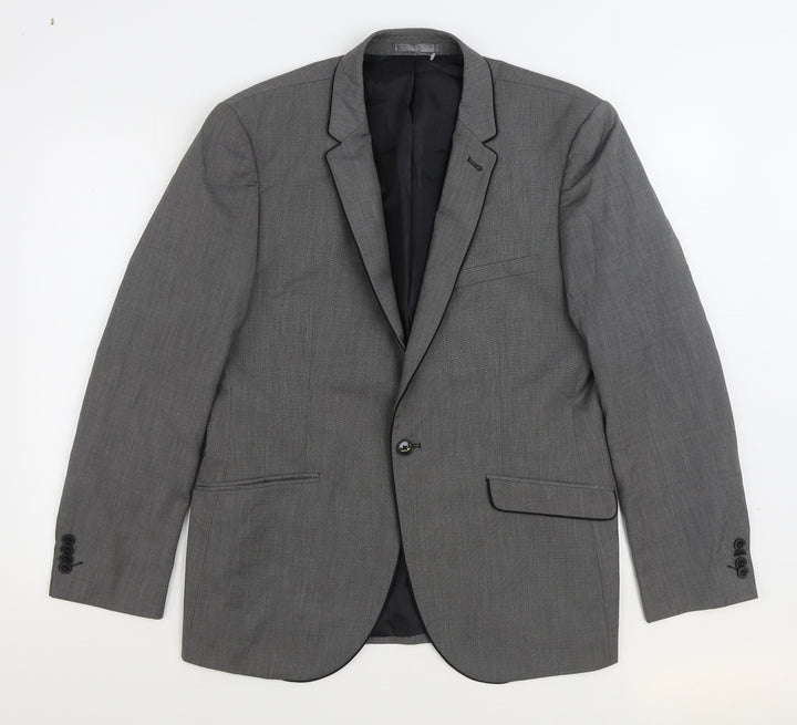 Taylor & Wright Mens Grey Viscose Jacket Suit Jacket Size 42