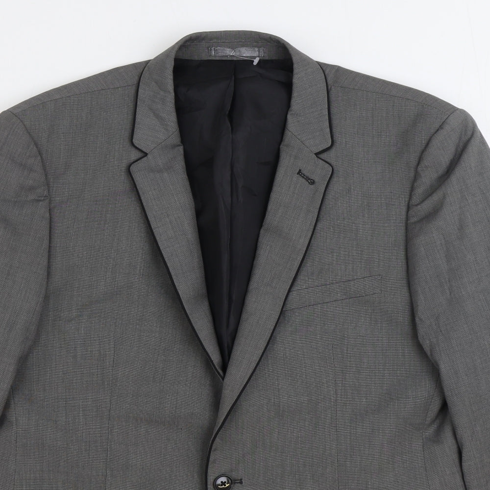 Taylor & Wright Mens Grey Viscose Jacket Suit Jacket Size 42