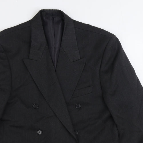 Burtons Mens Grey Viscose Jacket Suit Jacket Size 38