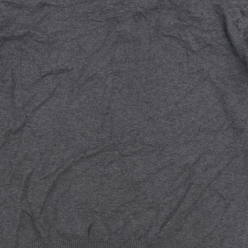 NEXT Womens Grey Collared Cotton Pullover Jumper Size L