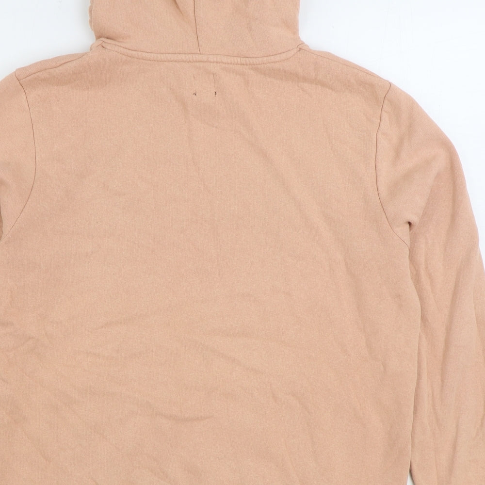 River Island Womens Pink Cotton Pullover Hoodie Size M Pullover