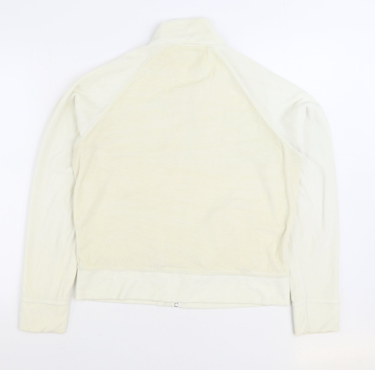 NEXT Womens Ivory Cotton Full Zip Sweatshirt Size 16 Zip