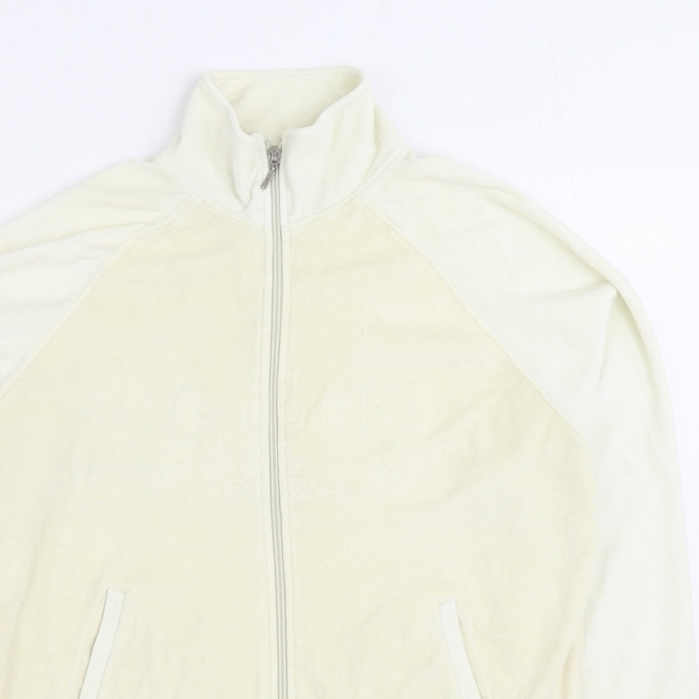 NEXT Womens Ivory Cotton Full Zip Sweatshirt Size 16 Zip