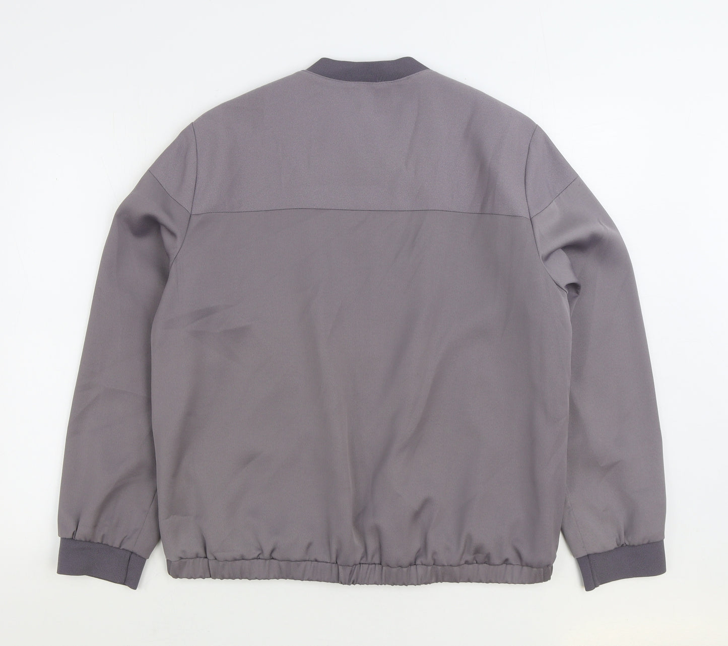 Nutmeg Womens Grey Bomber Jacket Jacket Size 18 Zip