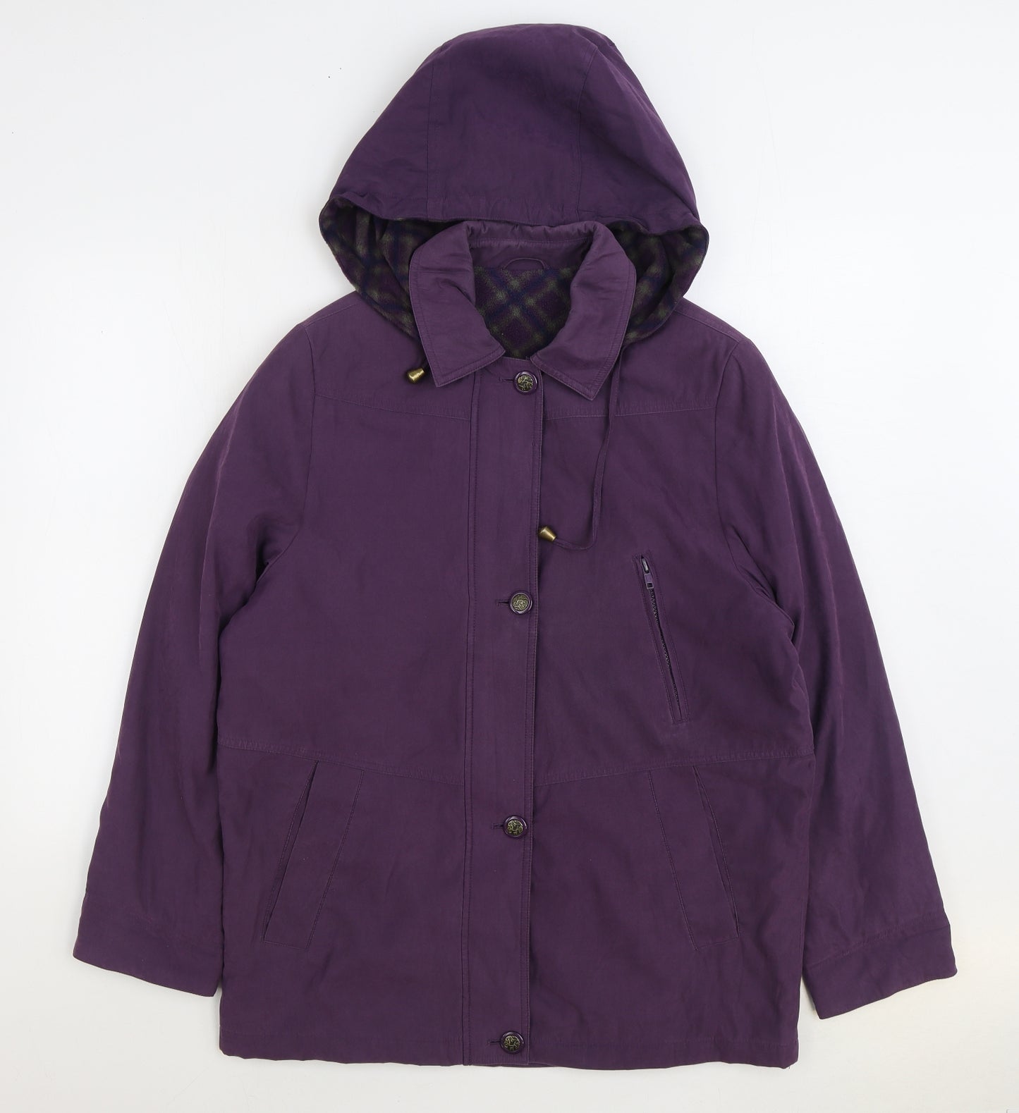 Berkertex Womens Purple Jacket Size 10 Zip