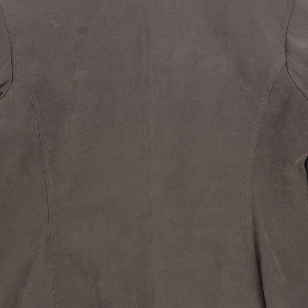 BM Womens Grey Jacket Size 14 Zip