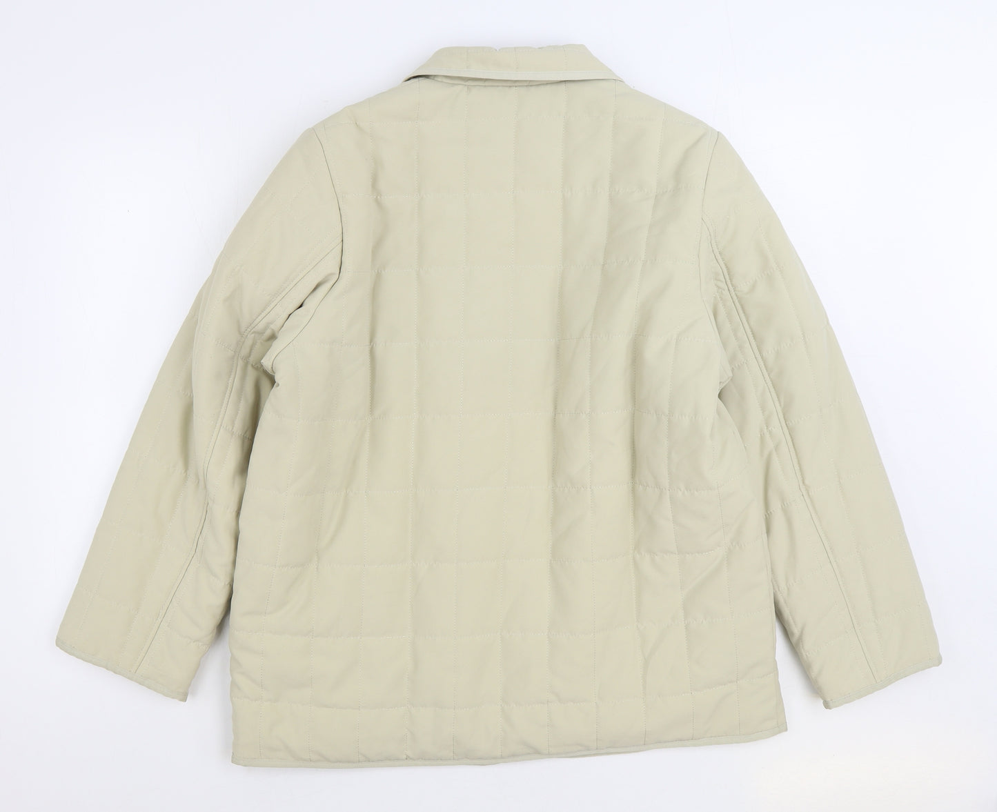 Dannimac Womens Beige Quilted Coat Size M Zip