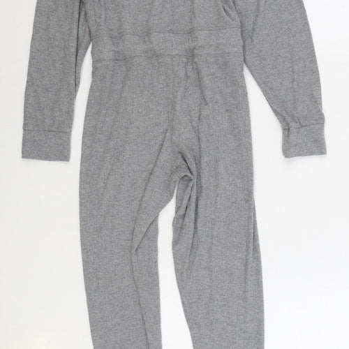 Topshop Womens Grey Solid Viscose Top One Piece Size 8 Zip