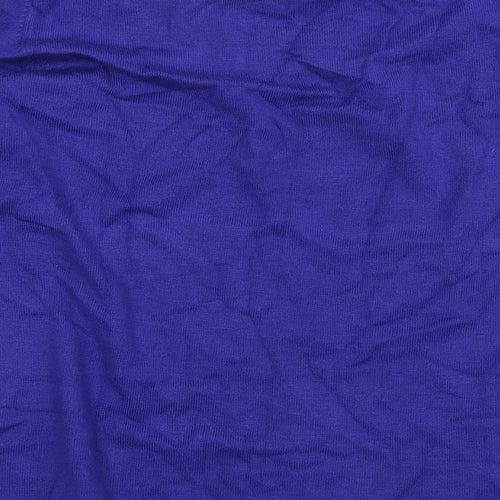 Bonmarché Womens Blue Scoop Neck Viscose Pullover Jumper Size S
