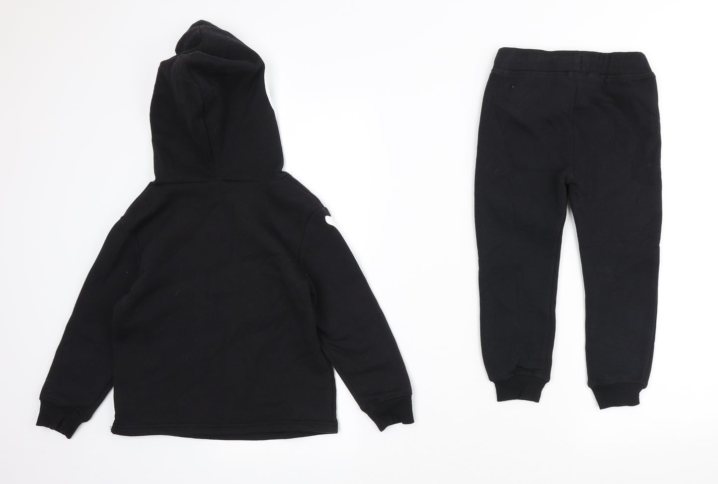 H&M Boys Black Cotton Pullover Hoodie Size 4 Years